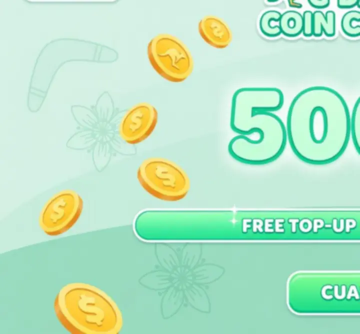 Daily virtual bucks top-up illustration for free social play