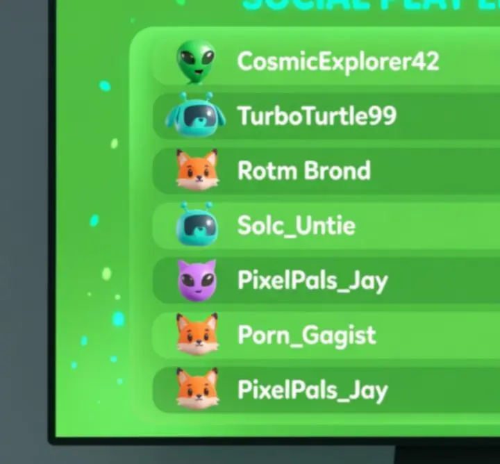 Illustration of a virtual leaderboard showing friendly rankings and avatars